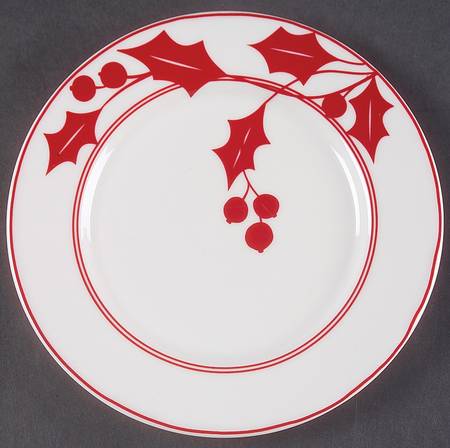 Holly Silhouette 6" Party Plate by Lenox