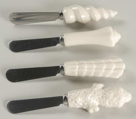 Sea, Sand and Sky Ivory Individual Spreader - Set of 4 Motifs