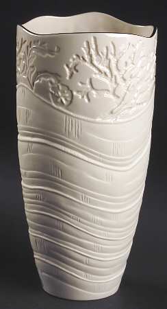 Sea, Sand and Sky Ivory 10" Vase