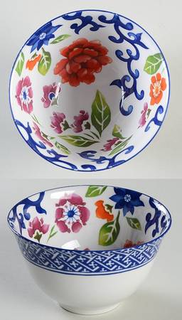 Mandarin Blue Fruit/Dessert (Sauce) Bowl