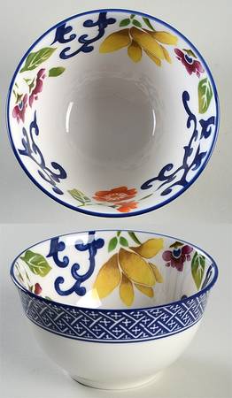 Mandarin Blue Fruit/Dessert (Sauce) Bowl