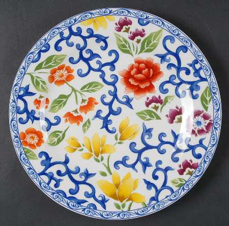 Mandarin Blue Luncheon Plate