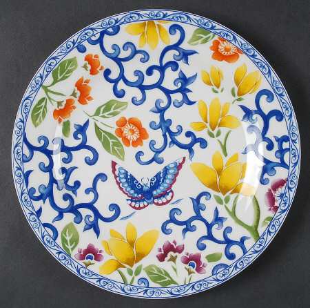 Mandarin Blue Luncheon Plate
