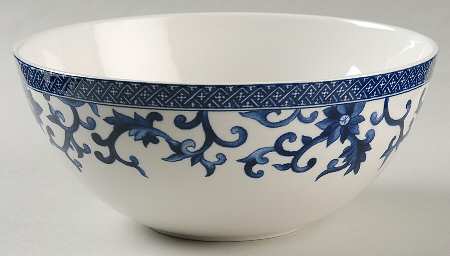 Mandarin Blue 8" Round Vegetable Bowl