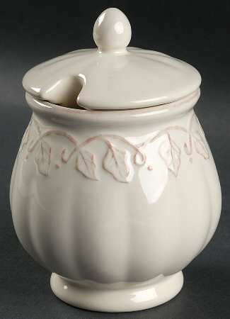 Vintage Vine Cream Sugar Bowl & Lid