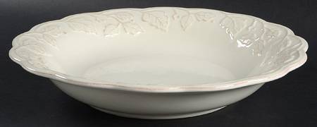 Vintage Vine Cream 13" Pasta Serving Bowl