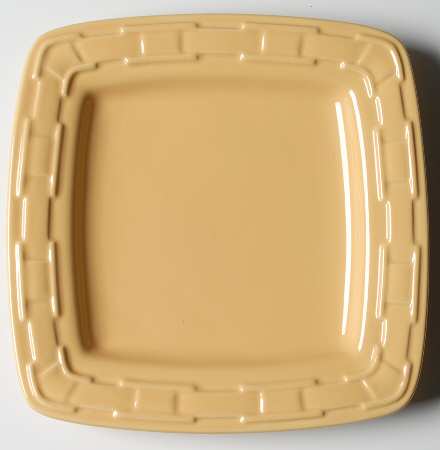 Woven Traditions Butternut Square Luncheon Plate