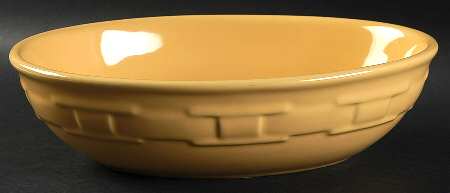 Woven Traditions Butternut 9" Oval Vegetable Bowl