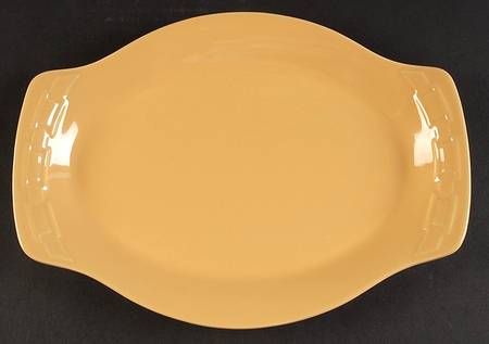 Woven Traditions Butternut 13" Oval Serving Platter