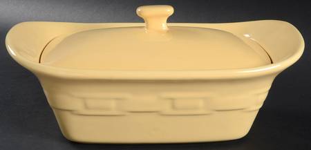 Woven Traditions Butternut 1.5 Quart Rectangular Covered Casserole