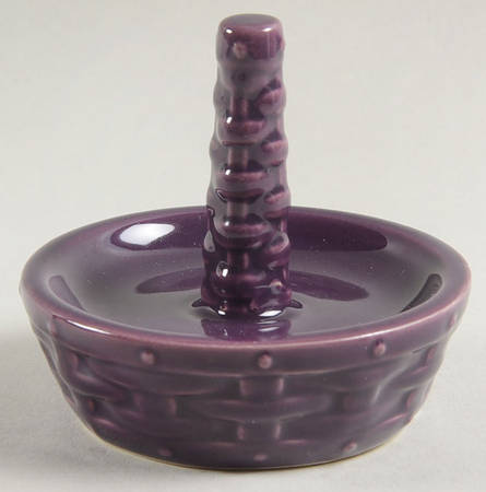 Woven Traditions Eggplant Ring Holder