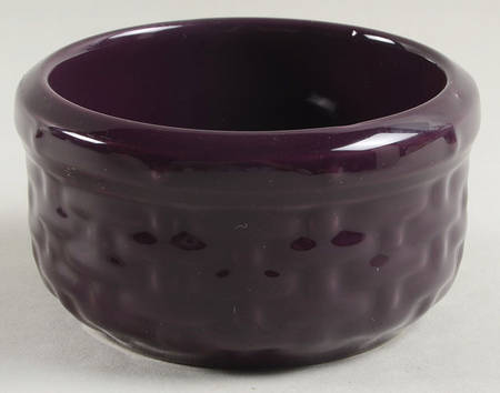 Woven Traditions Eggplant Custard Cup