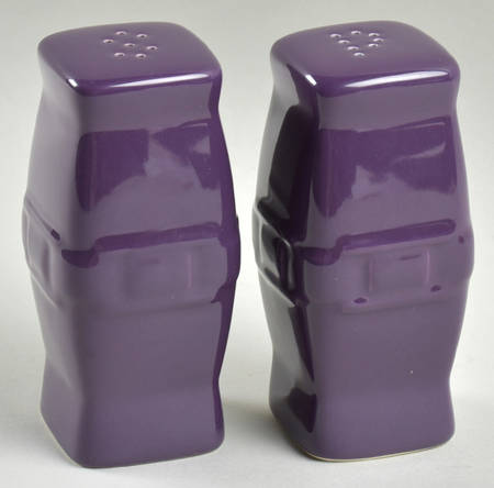 Woven Traditions Eggplant Square Salt & Pepper Set