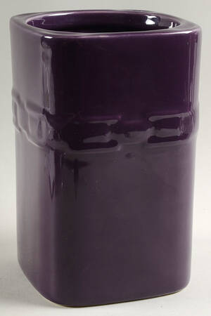 Woven Traditions Eggplant Large Square Canister No Lid