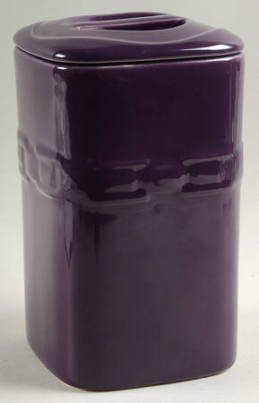 Woven Traditions Eggplant Large Square Canister & Lid