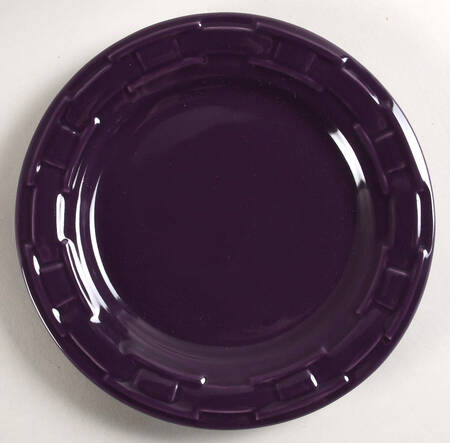 Woven Traditions Eggplant Luncheon Plate