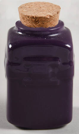 Woven Traditions Eggplant Small Spice Jar & Cork Stopper