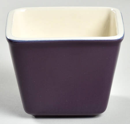 Woven Traditions Eggplant 4" Square Dish