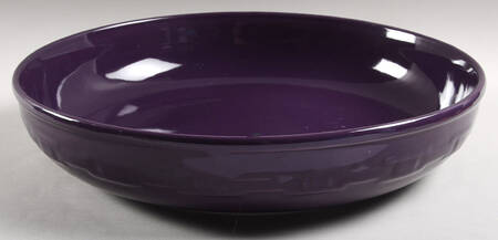 Woven Traditions Eggplant 13" Round Serving Bowl