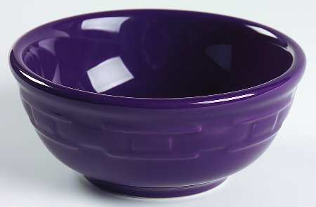 Woven Traditions Eggplant Individual Soup/Salad Bowl