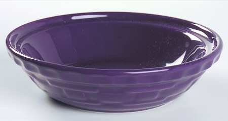 Woven Traditions Eggplant 7" Pie Baking Plate
