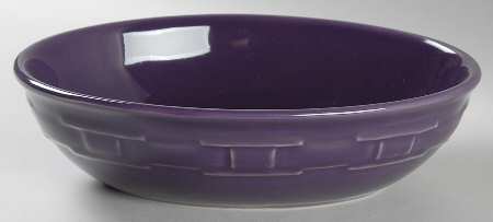 Woven Traditions Eggplant 9" Oval Vegetable Bowl