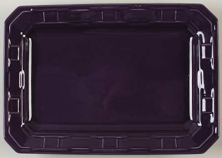 Woven Traditions Eggplant 13" Rectangular Serving Platter