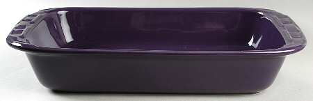 Woven Traditions Eggplant 15" Rectangular Baker