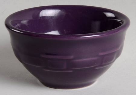 Woven Traditions Eggplant Dessert Bowl