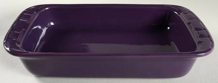 Woven Traditions Eggplant 13"  Rectangular Baker