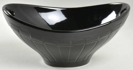 Woven Traditions Ebony 10" Oval Handled Bowl