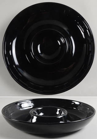 Woven Traditions Ebony 1 Piece Chip & Dip