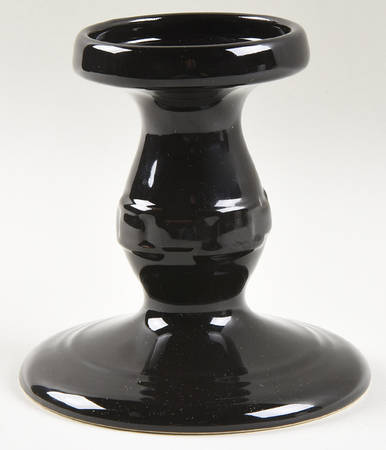 Woven Traditions Ebony 5" Pillar Candleholder