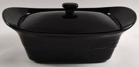 Woven Traditions Ebony 1.5 Quart Rectangular Covered Casserole