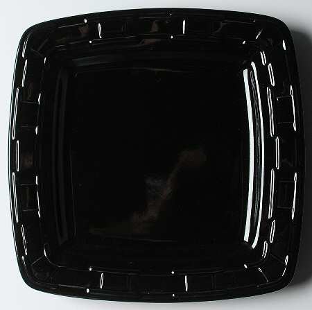 Woven Traditions Ebony Square Dinner Plate