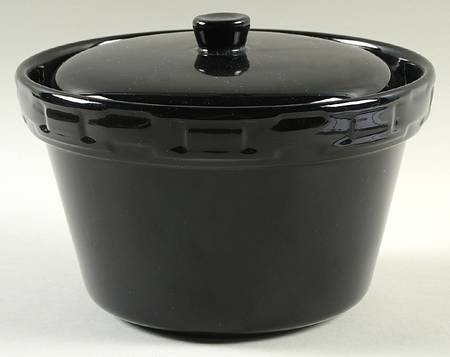 Woven Traditions Ebony 1 Qt Round Covered Casserole