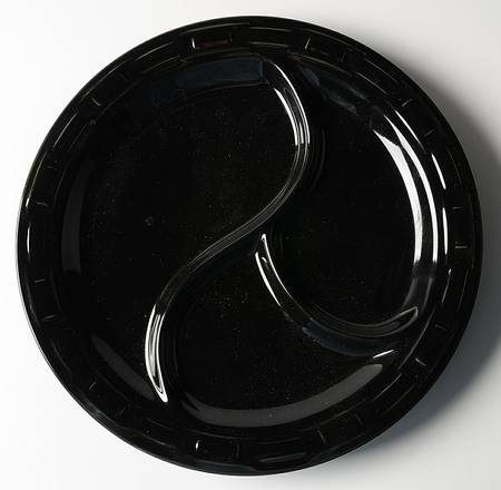 Woven Traditions Ebony (3 Part) Divided Plate