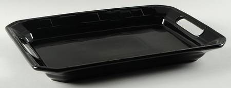Woven Traditions Ebony 17" Handled Tray