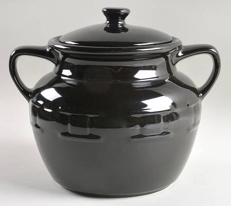 Woven Traditions Ebony Cookie Jar & Lid