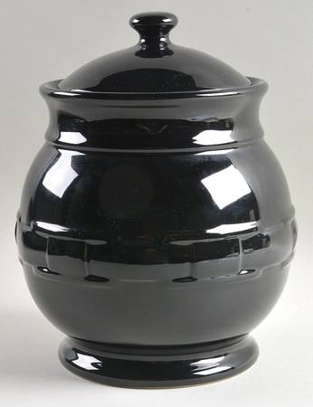 Woven Traditions Ebony Large Canister & Lid