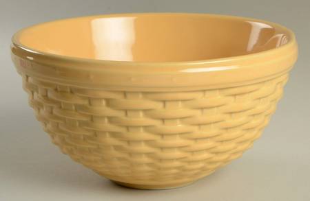 Woven Reflections Butternut (Yellow) 9" Round Serving Bowl