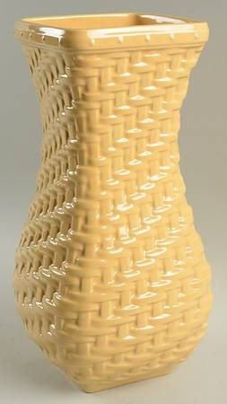 Woven Reflections Butternut (Yellow) 12" Vase