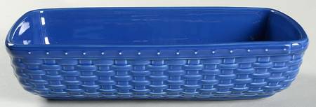 Woven Reflections Cornflower (Blue) Long Basket Server