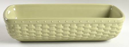 Woven Reflections Sage (Green) Long Basket Server