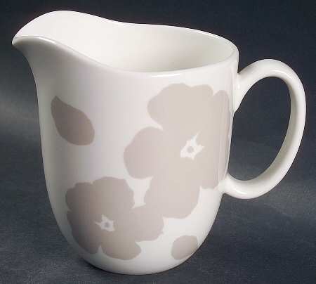 Floral Silhouette Khaki Creamer