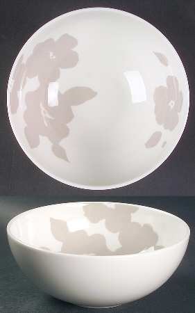 Floral Silhouette Khaki 5" All Purpose Bowl