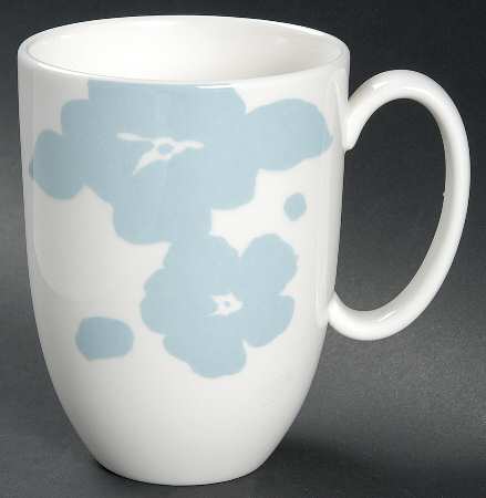 Floral Silhouette Blue Bell Mug