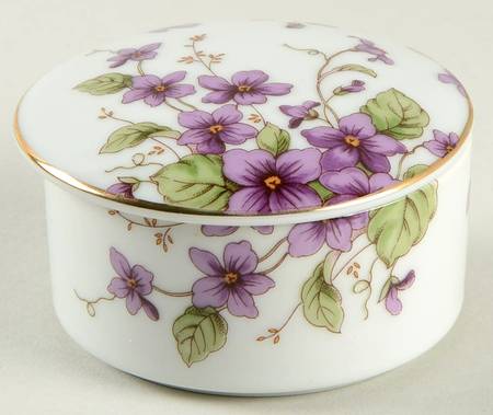 Violet 2" Round Box & Lid