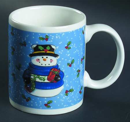 Holiday Snowman Mug by Lindsey Jordan