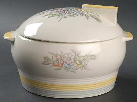 Oslo Surf (Grey Yellow) Round Covered Vegetable